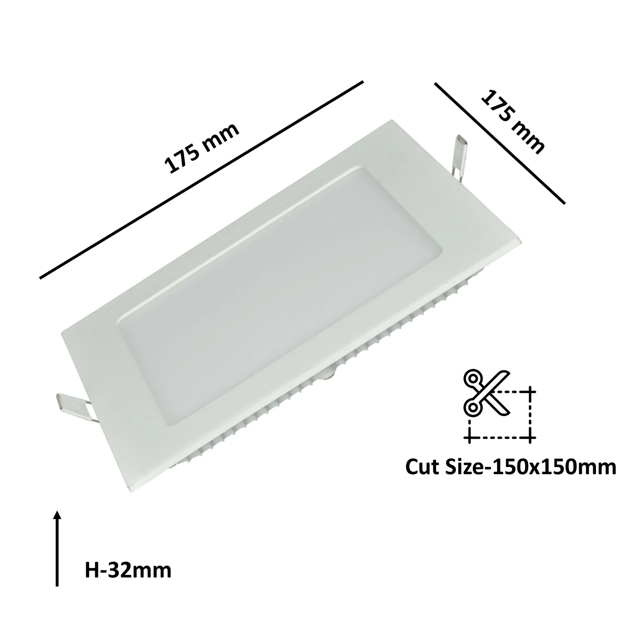 12w Square Smd Led Slim Panel 4018