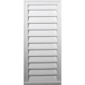 16'W x 29'H Rectangle Urethane Gable Vent Louver, Non-Functional