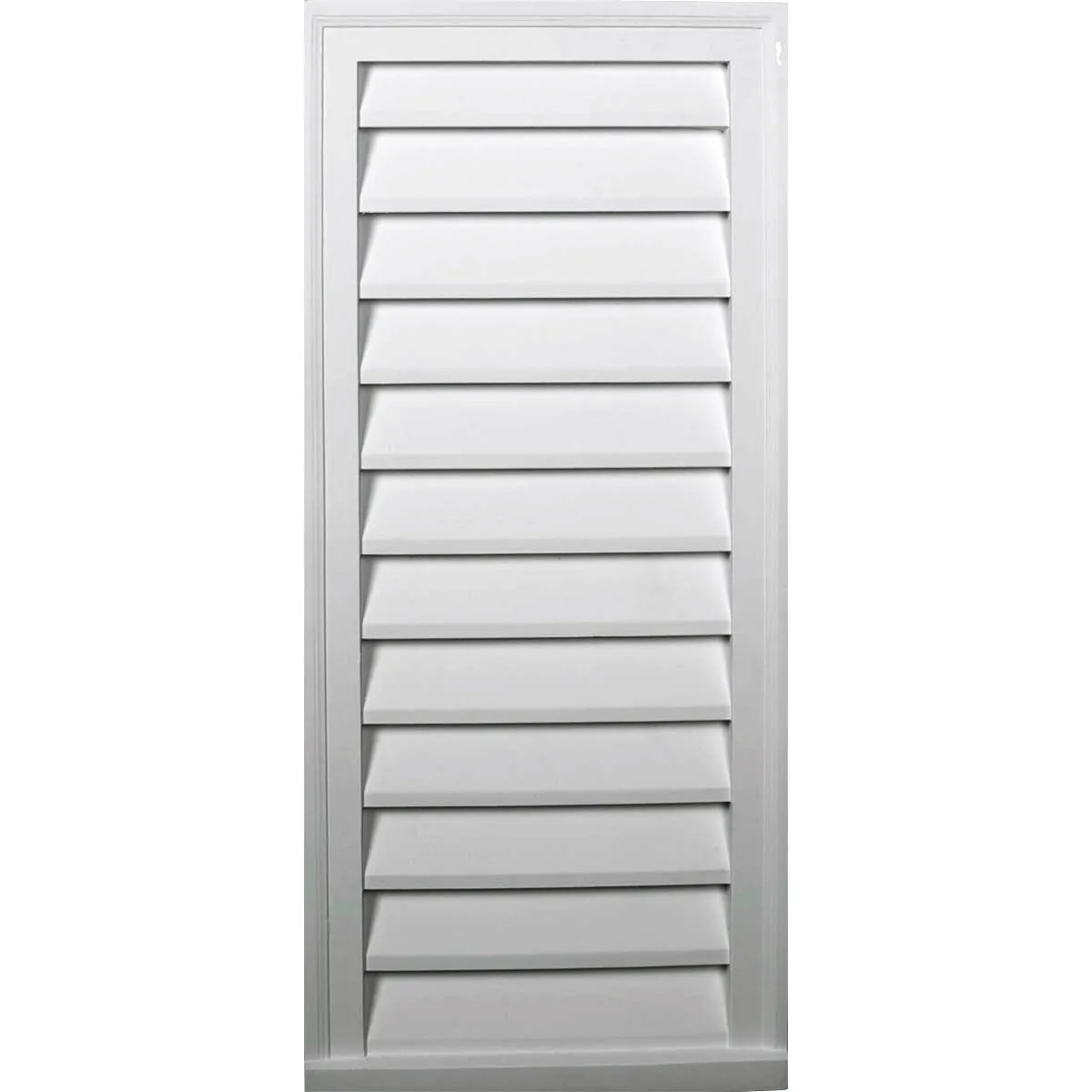 16'W x 29'H Rectangle Urethane Gable Vent Louver, Non-Functional