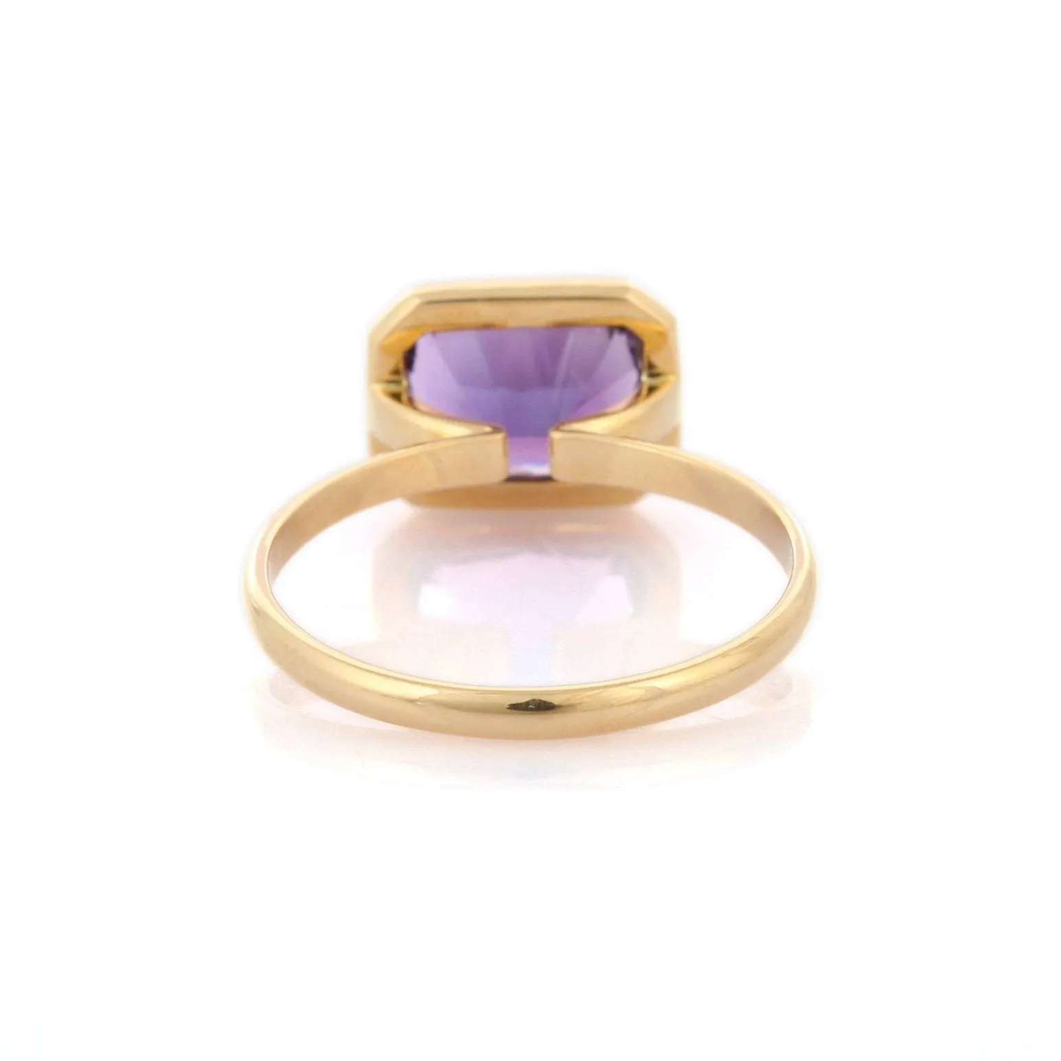 18K Gold Amethyst Ring