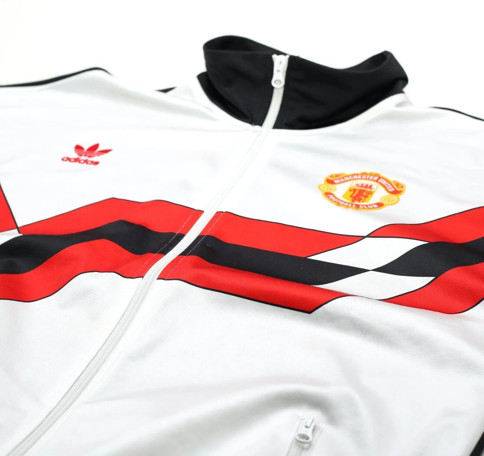 1988/90 MANCHESTER UNITED adidas Originals Football Track Top Jacket (M)