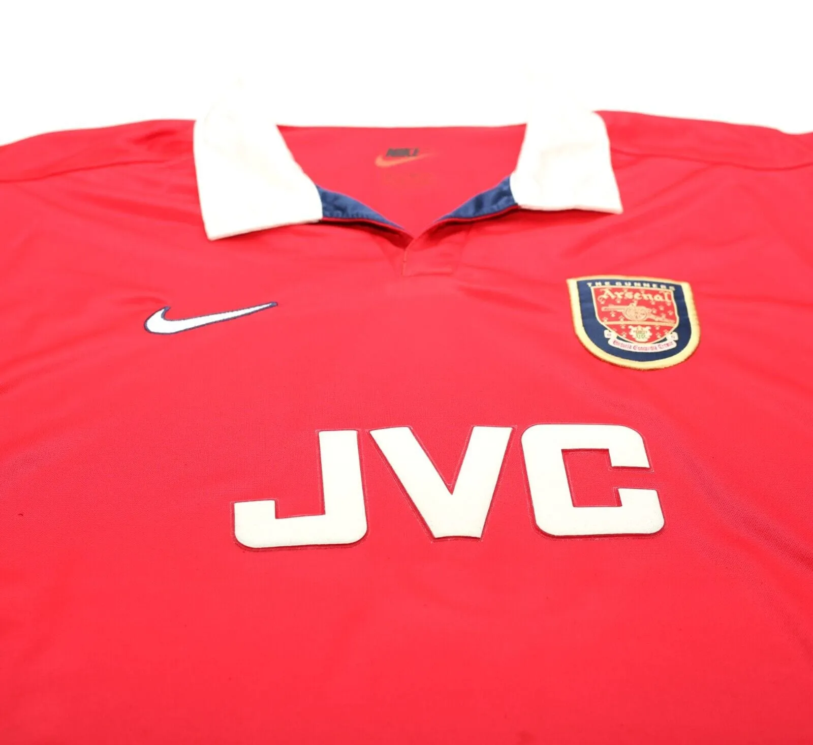 1998/99 ANELKA #9 Arsenal Vintage Nike UCL Home Football Shirt Jersey (L)