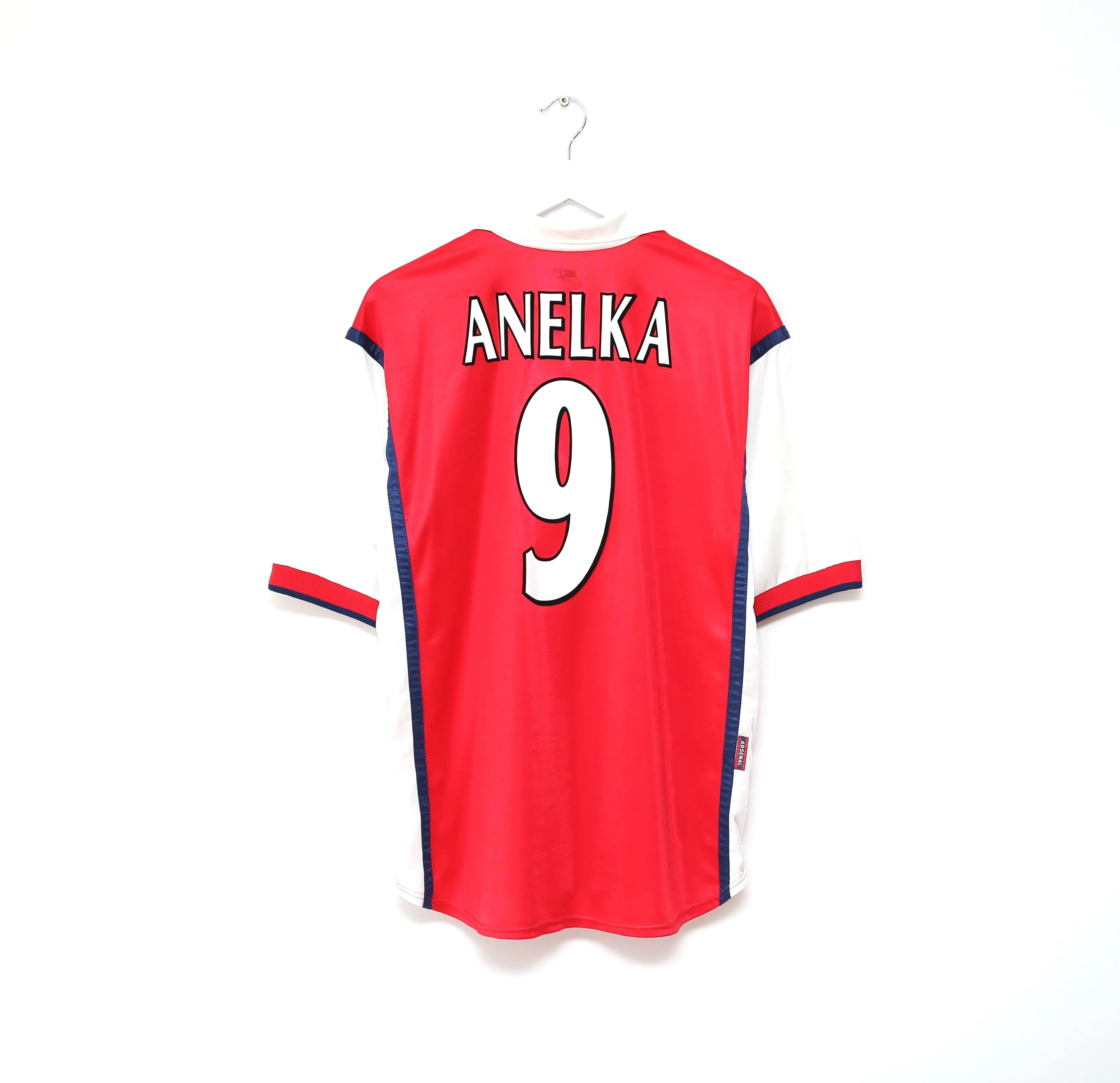 1998/99 ANELKA #9 Arsenal Vintage Nike UCL Home Football Shirt Jersey (L)