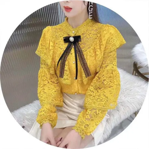 2021 New!! Spring Blouse Women  Long Sleeve Harajuku Shirt Korean Style