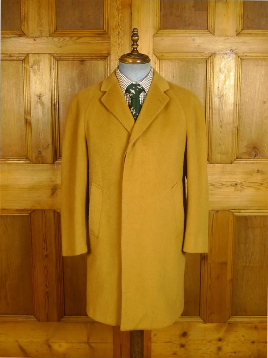 24/0961 vintage london w1 wool & cashmere raglan sleeve camel coat 38-39