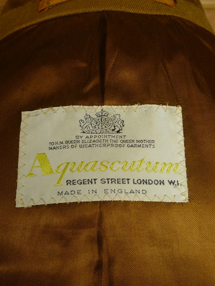 24/0963 superb vintage aquascutum venetian wool camel overcoat 38 regular