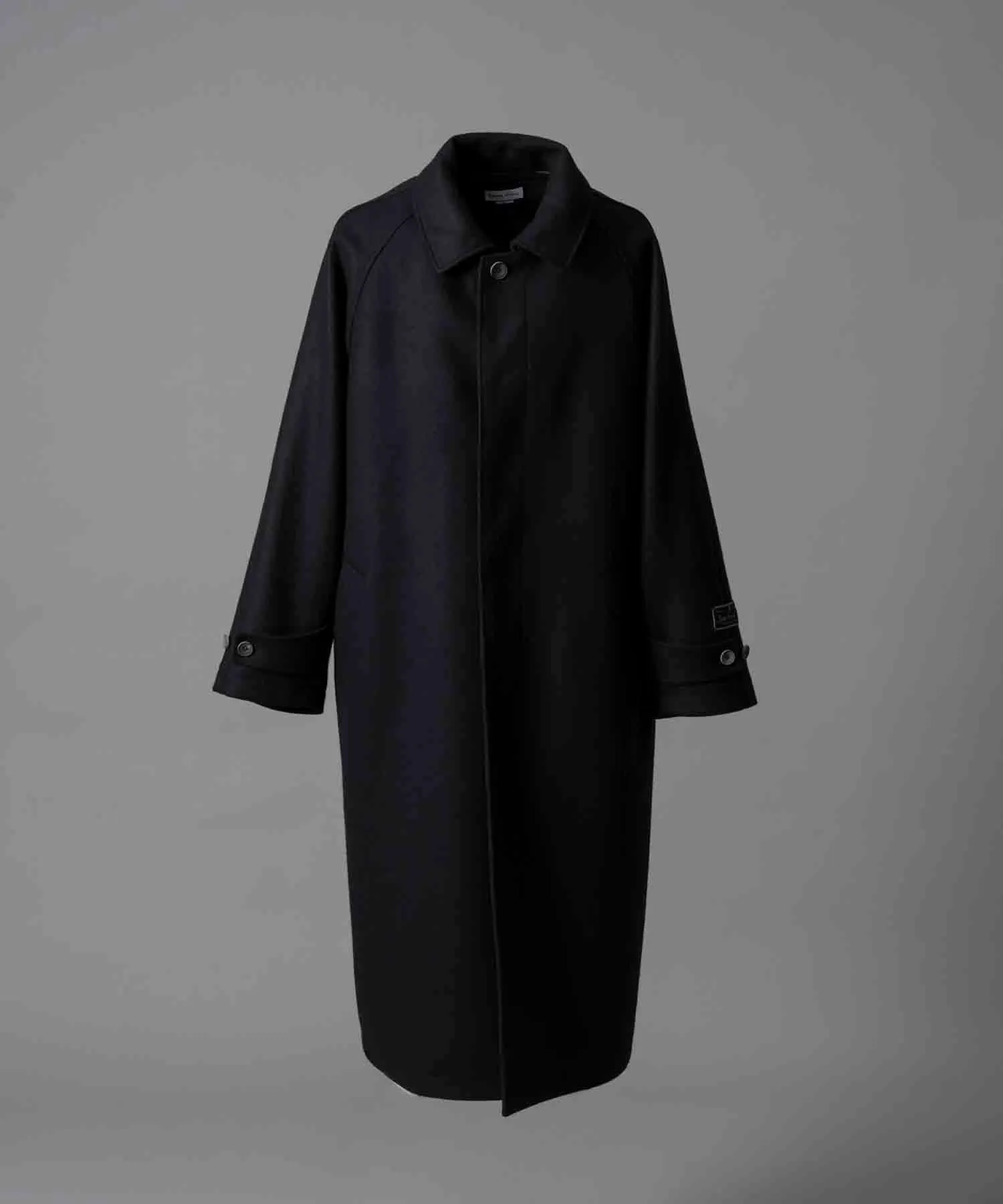 【24AW PRE-ORDER】Super140s Prime-Over Melton Balmachan Coat