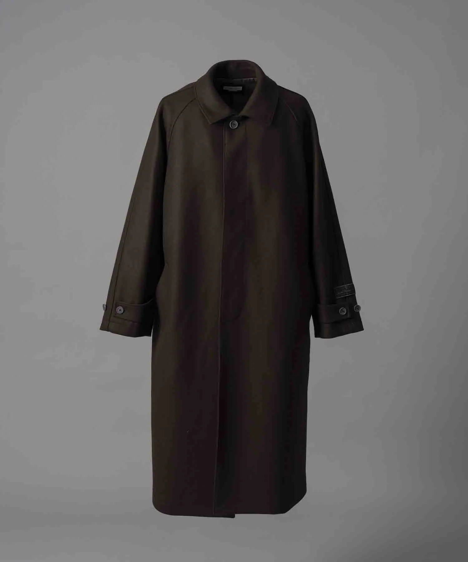 【24AW PRE-ORDER】Super140s Prime-Over Melton Balmachan Coat