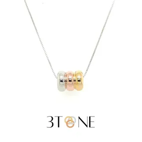 3Tone Collection - Unity Necklace Ref :3CIRCN02