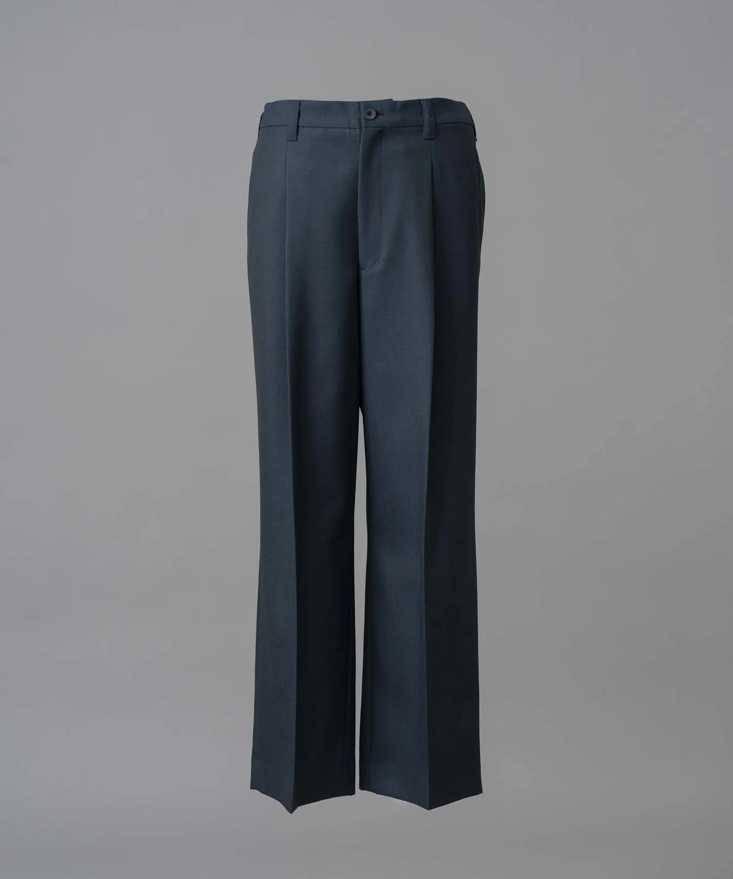 4 Colors Chambray Washable Wool Prime-Wide One Tuck Pants