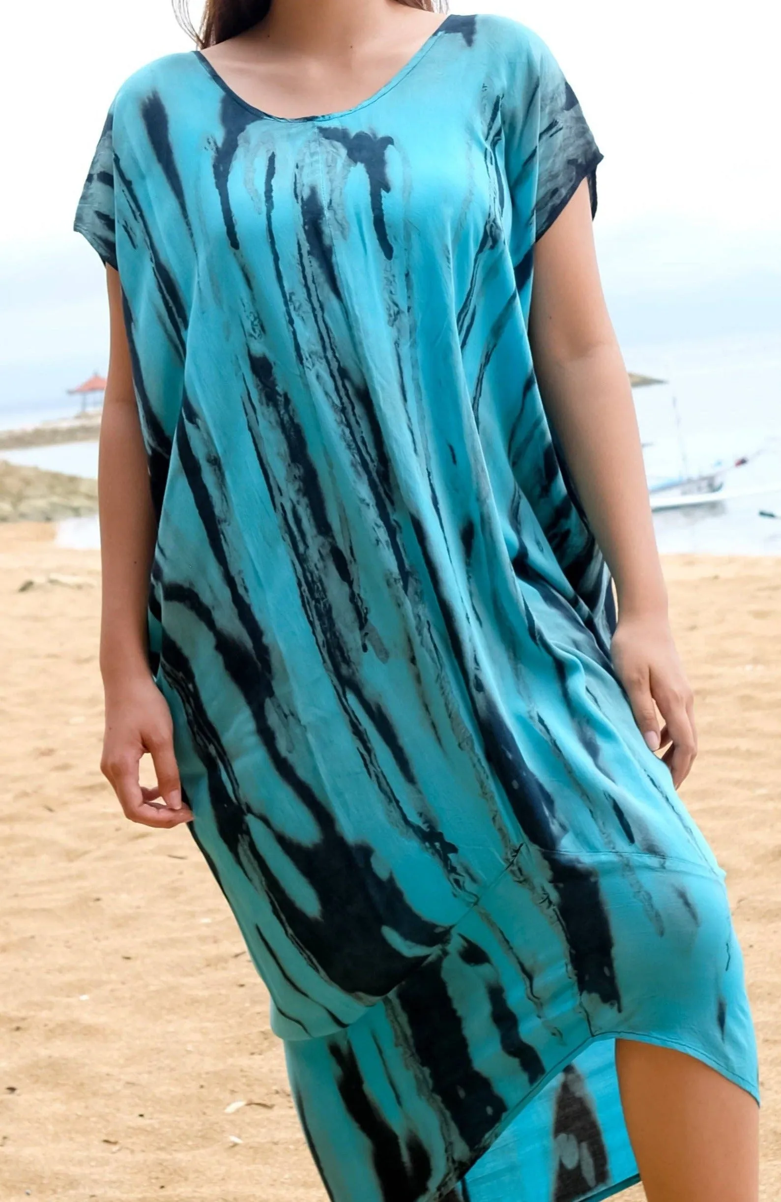 Abstract Design Kaftan Dress Sale