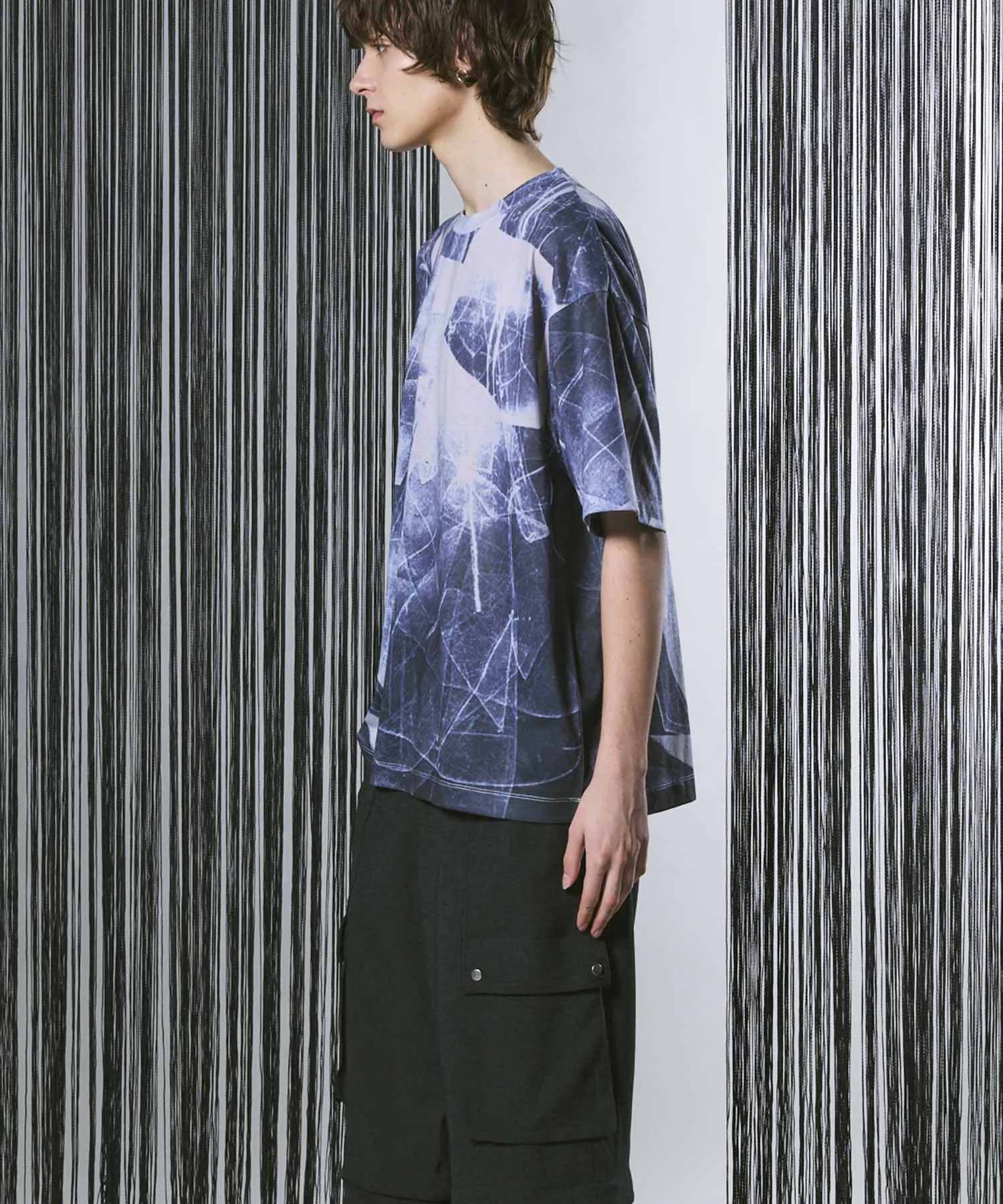 Abstract Prime-Over Crew Neck T-Shirt