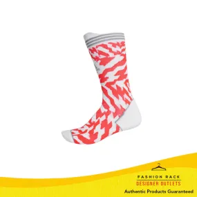 Adidas Alphaskin Construction Tape Socks (1 Pr) White / Solar Red / Grey Three