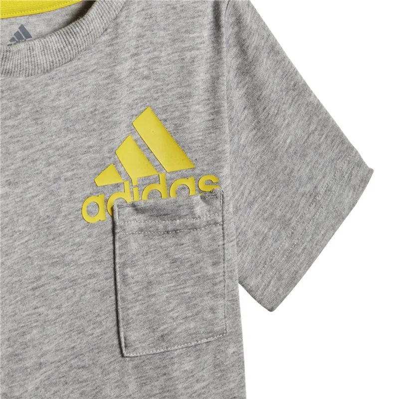 adidas BOS Summer Set - Infant Boys - Medium Grey Heather/Yellow