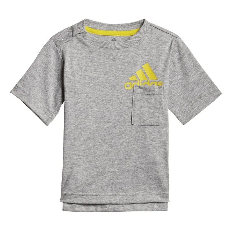 adidas BOS Summer Set - Infant Boys - Medium Grey Heather/Yellow