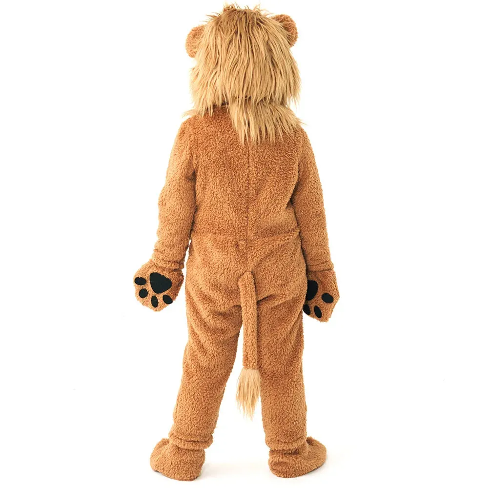 Adorable Fleece Lion Costume Animal Themed Party Kid Costume