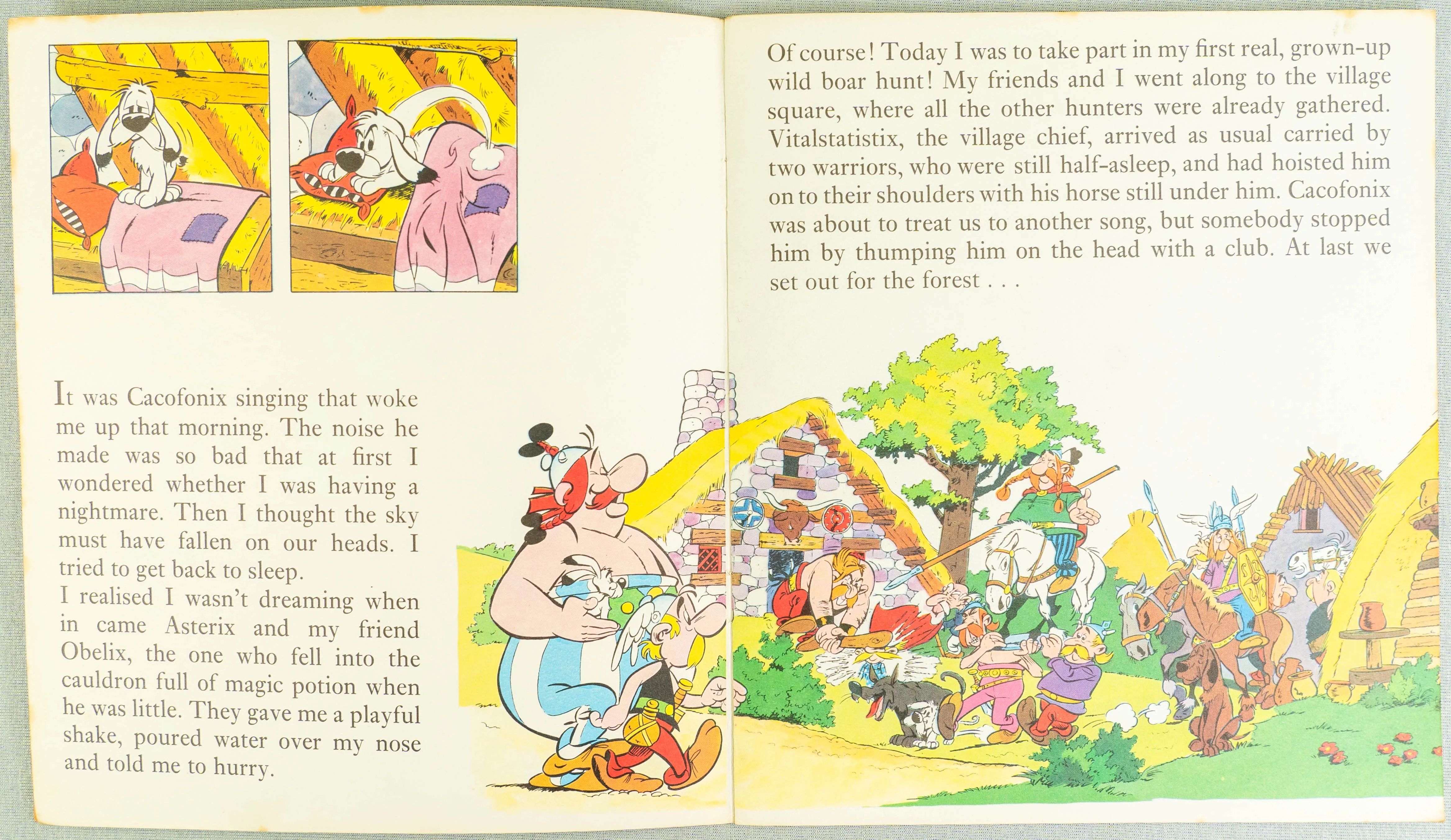 Adventures of Dogmatix and the Boar Hunt 1973 Dargaud UK 1st Edition PB Asterix Short Story Book