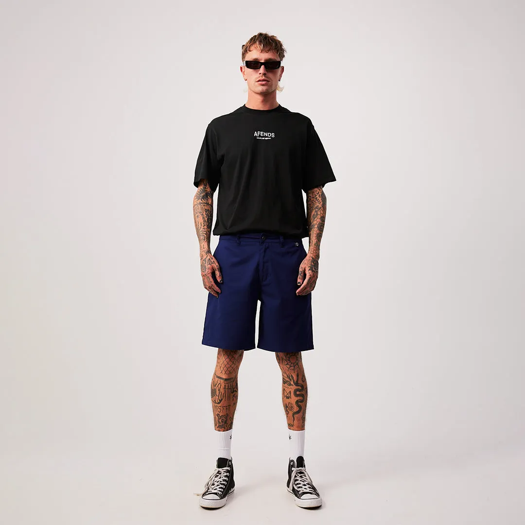 AFENDS Mens Ninety Twos - Chino Shorts - Seaport