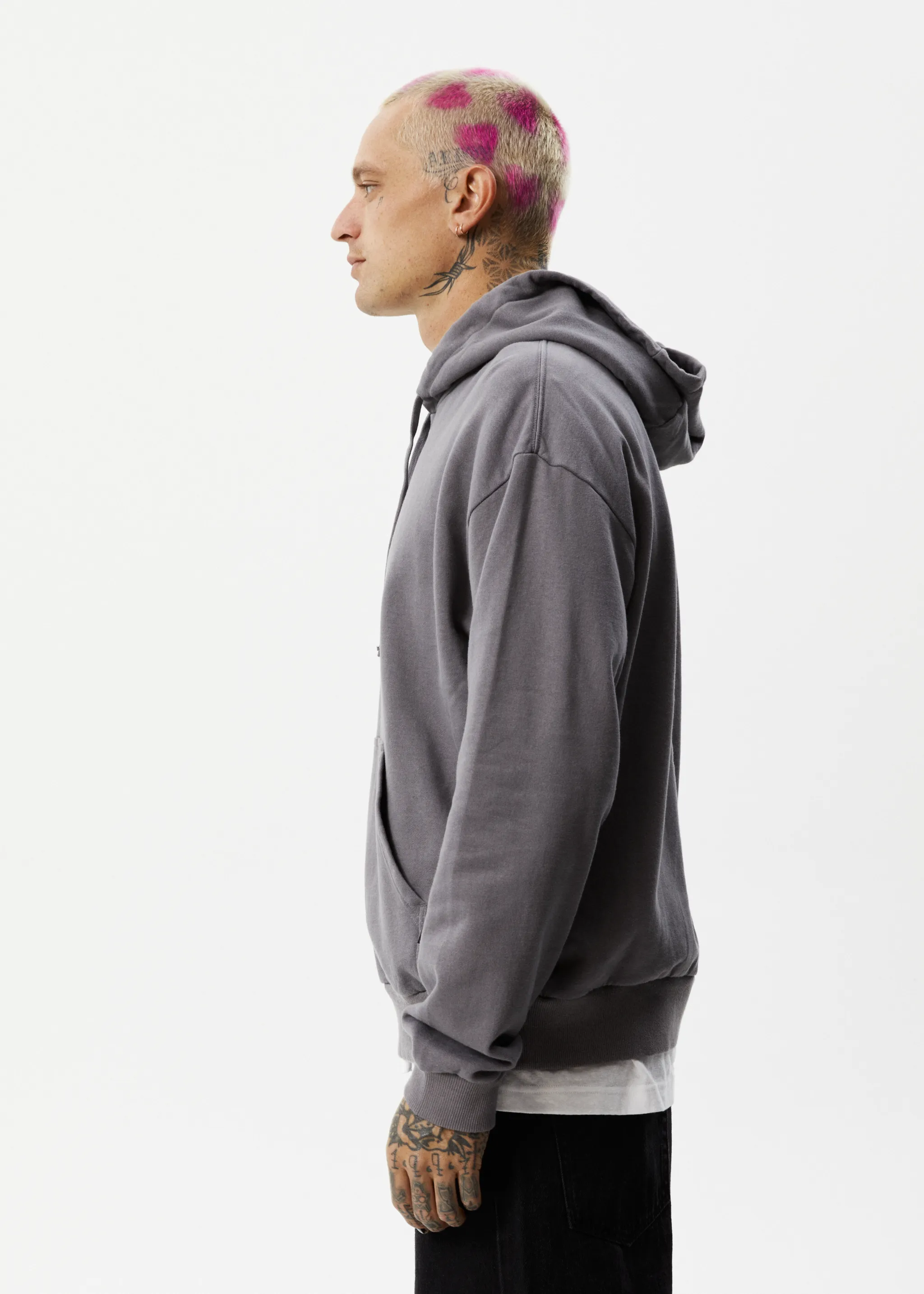 AFENDS Mens Question Everything - Hoodie - Gunmetal