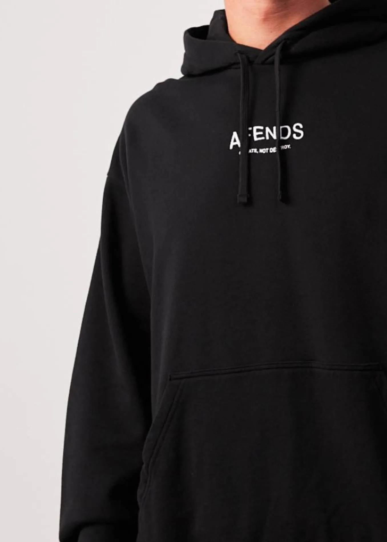 AFENDS Mens Spaced - Hoodie - Black