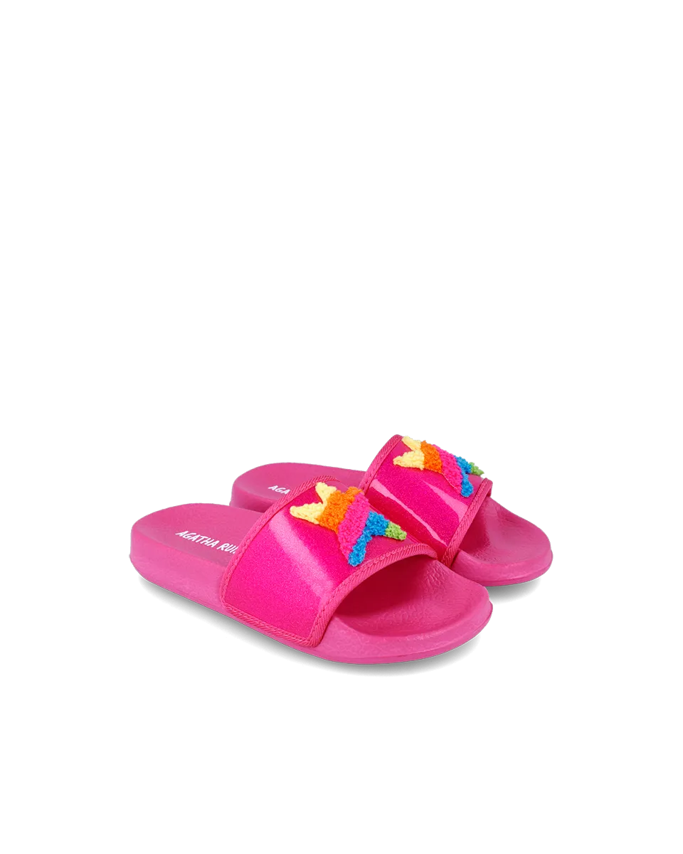 Agatha Ruiz de la Prada Girls Fushia Pool Slider