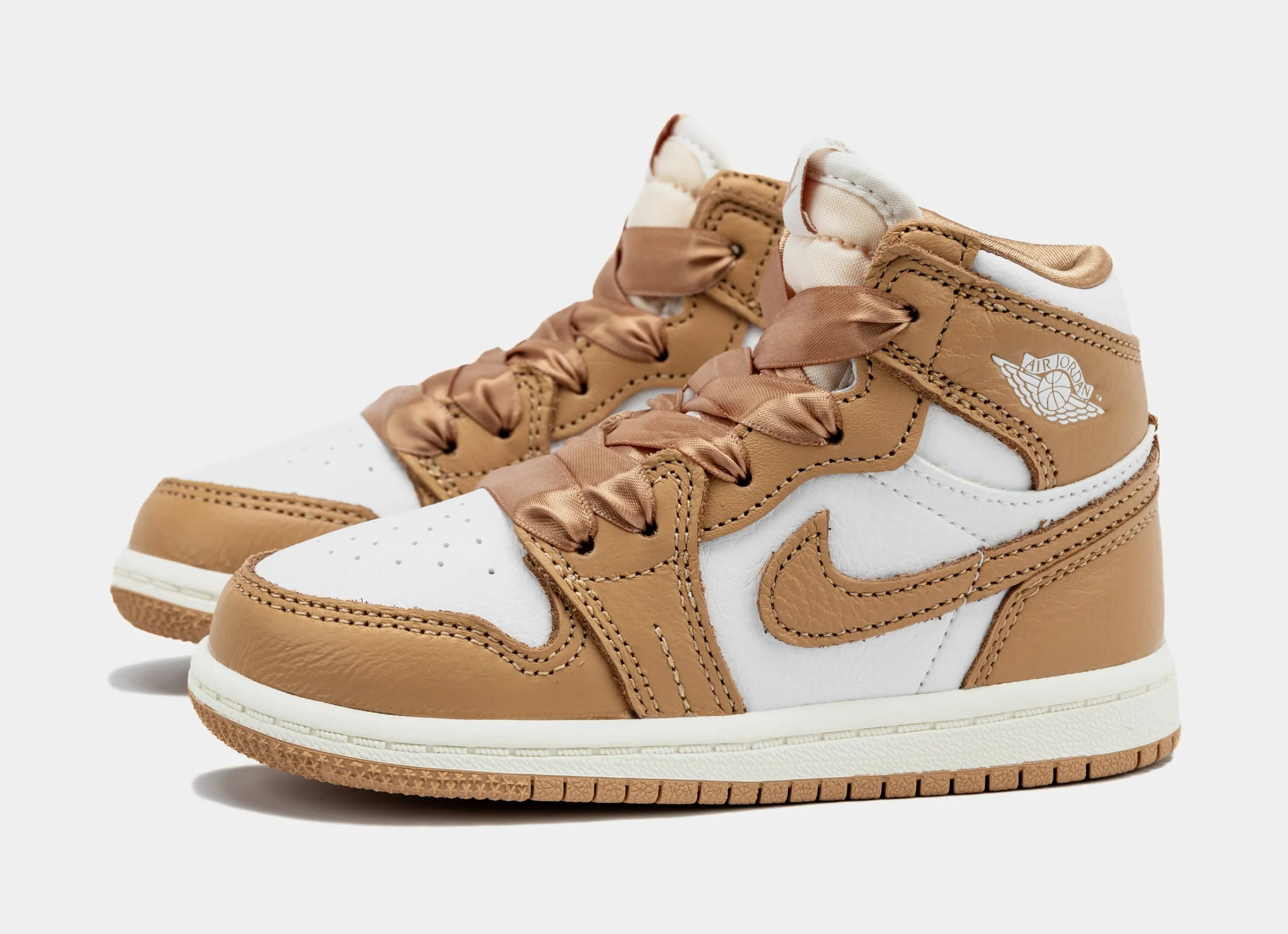 Air Jordan 1 Retro High OG Praline Infant Toddler Lifestyle Shoes (Praline/White/Sail) Free Shipping