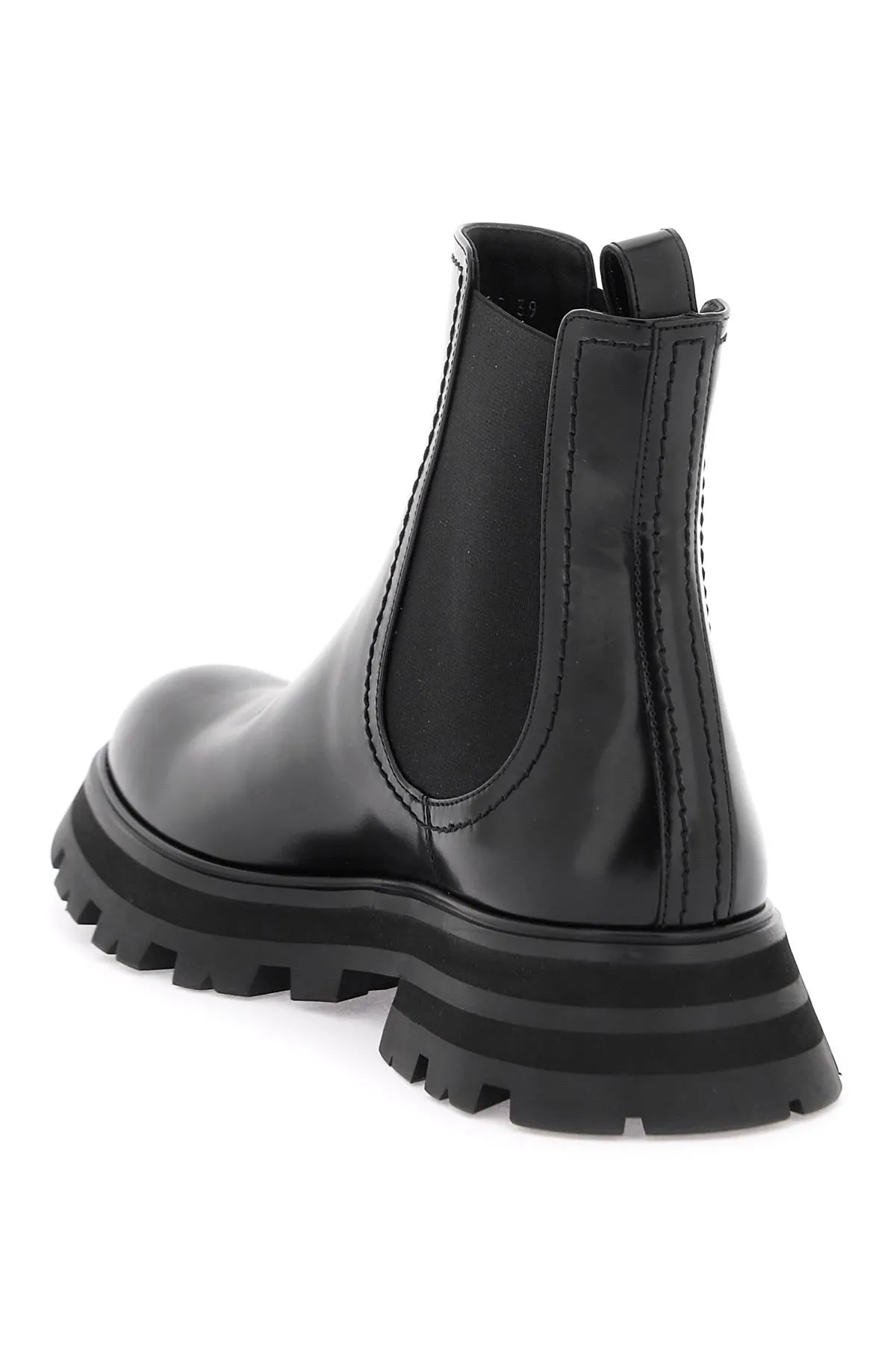 Alexander Mcqueen Shiny Leather Chelsea Boots (Size - 40)