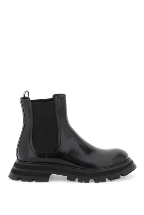 Alexander Mcqueen Shiny Leather Chelsea Boots (Size - 40)