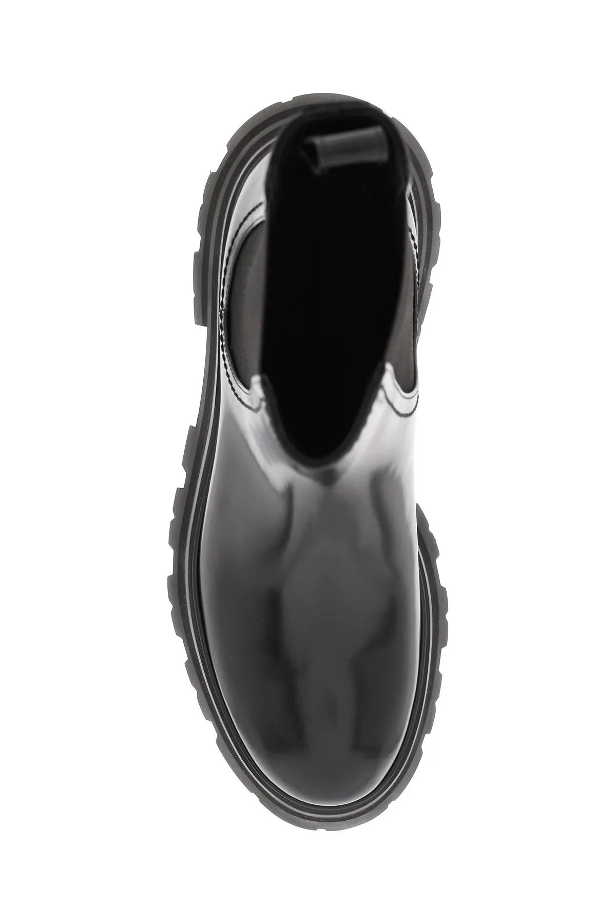 Alexander Mcqueen Shiny Leather Chelsea Boots (Size - 40)