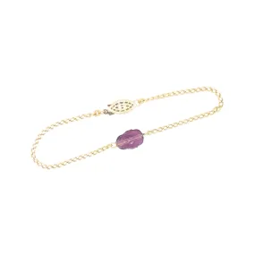 Amethyst Scarab Bracelet