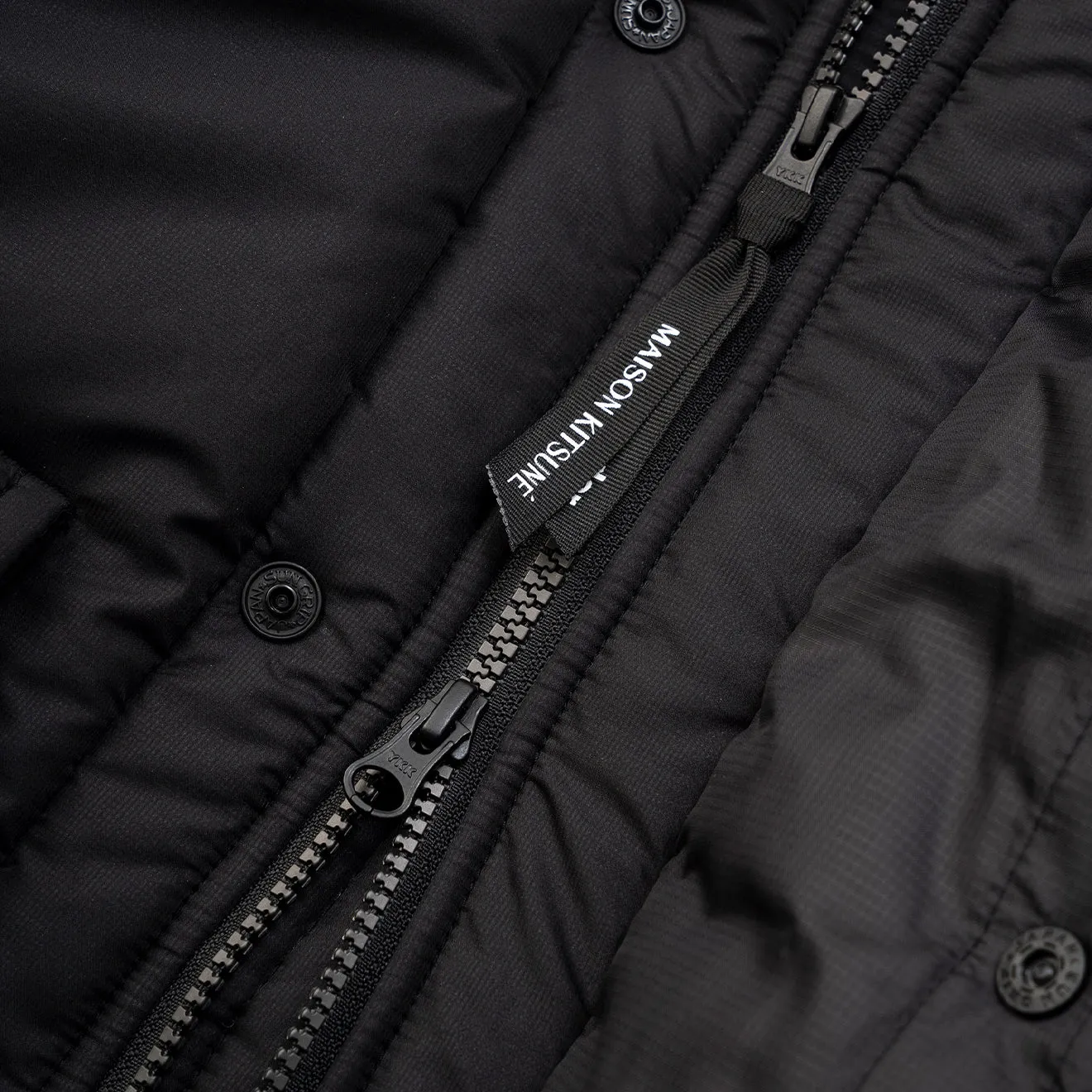 And Wander x Maison Kitsune Insulation Jacket Black