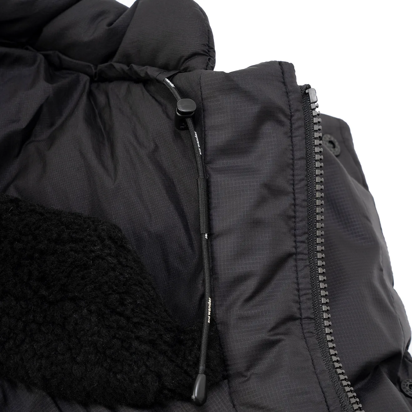 And Wander x Maison Kitsune Insulation Jacket Black