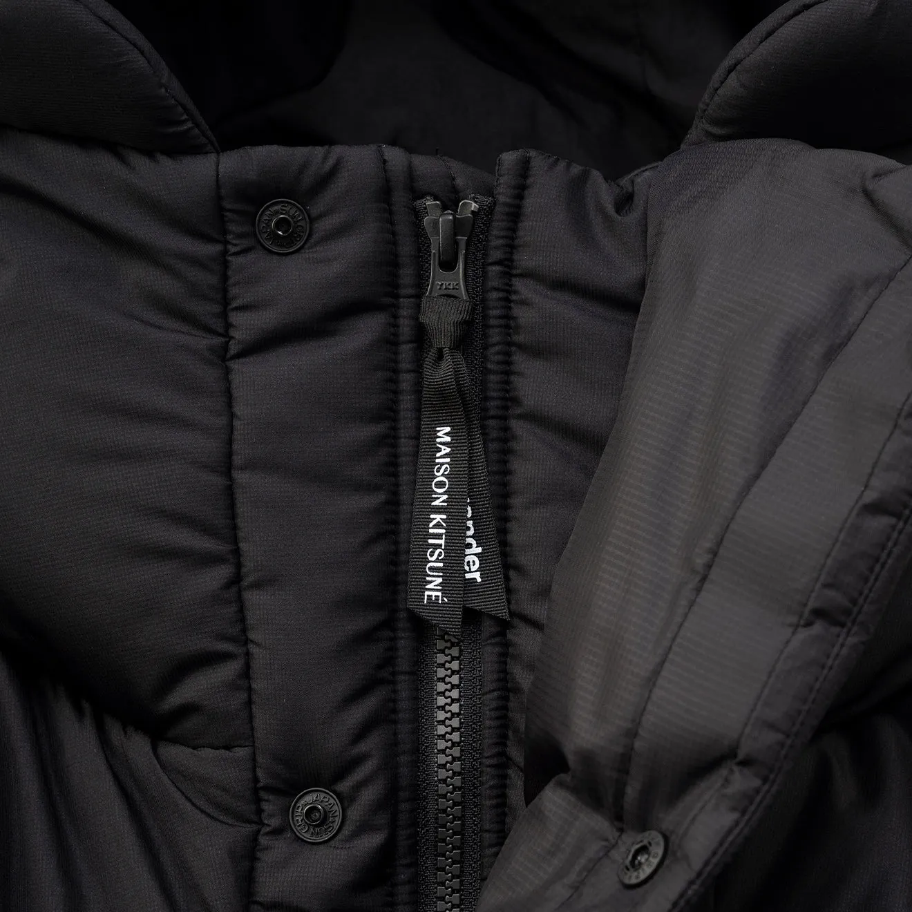 And Wander x Maison Kitsune Insulation Jacket Black