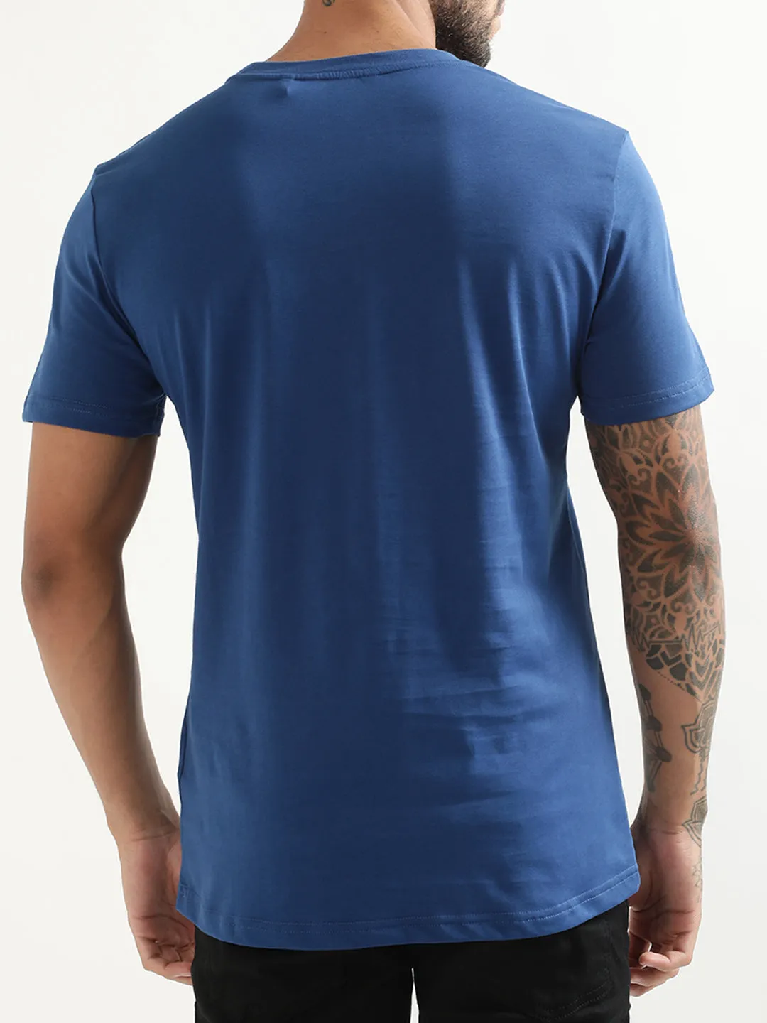 Antony Morato Blue Logo Slim Fit T-Shirt