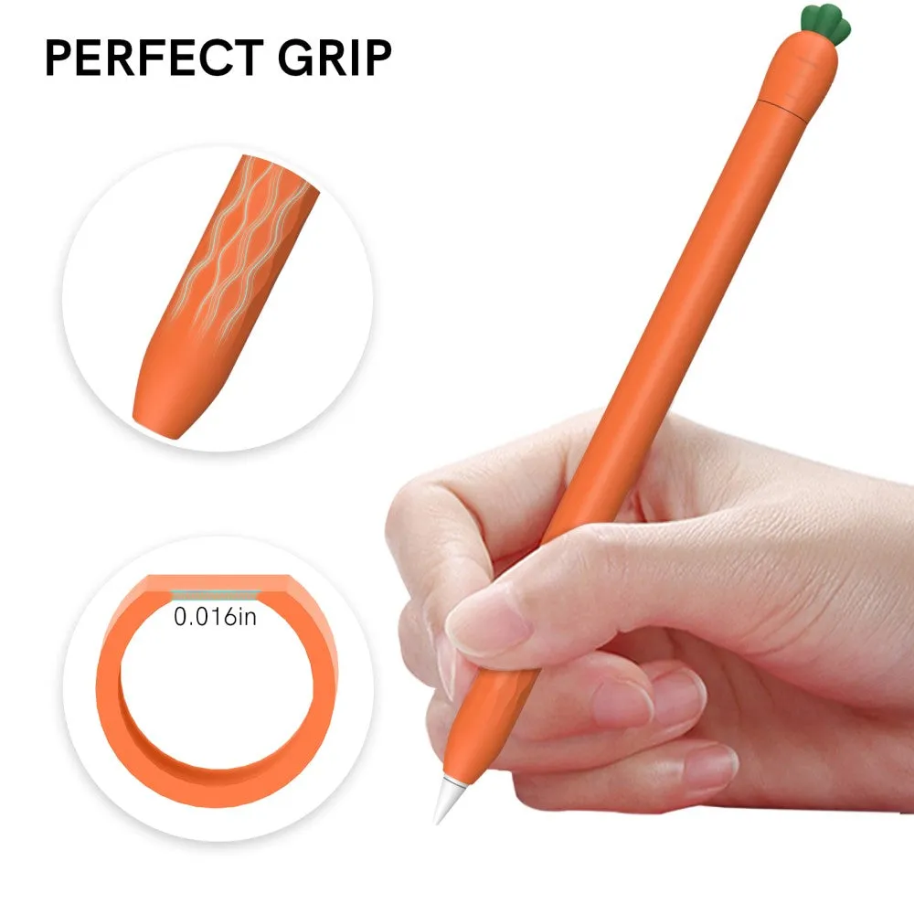 Apple Pencil 2 Gen. Silikone Cover m. Motiv - Gulerod