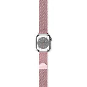 Apple Watch (38/40/SE/41mm) Epico Milanese Rustfri Stål Rem - Rose Gold