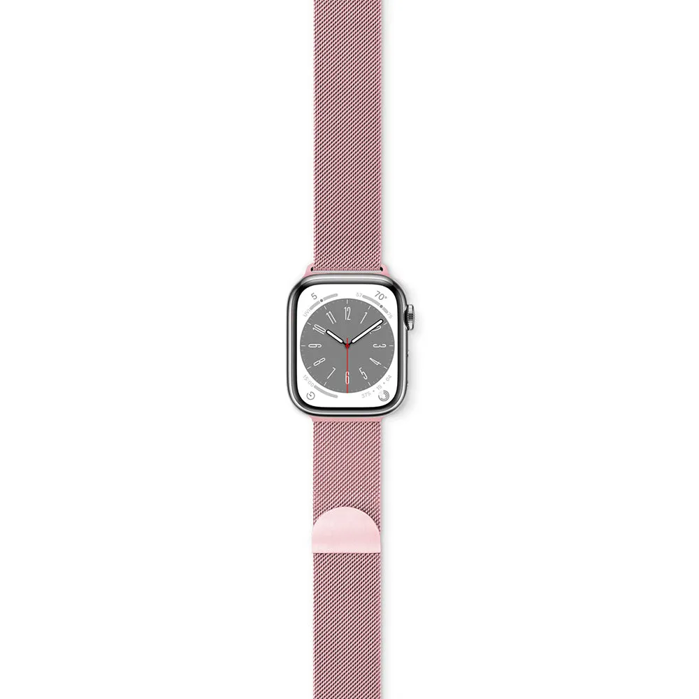 Apple Watch (38/40/SE/41mm) Epico Milanese Rustfri Stål Rem - Rose Gold