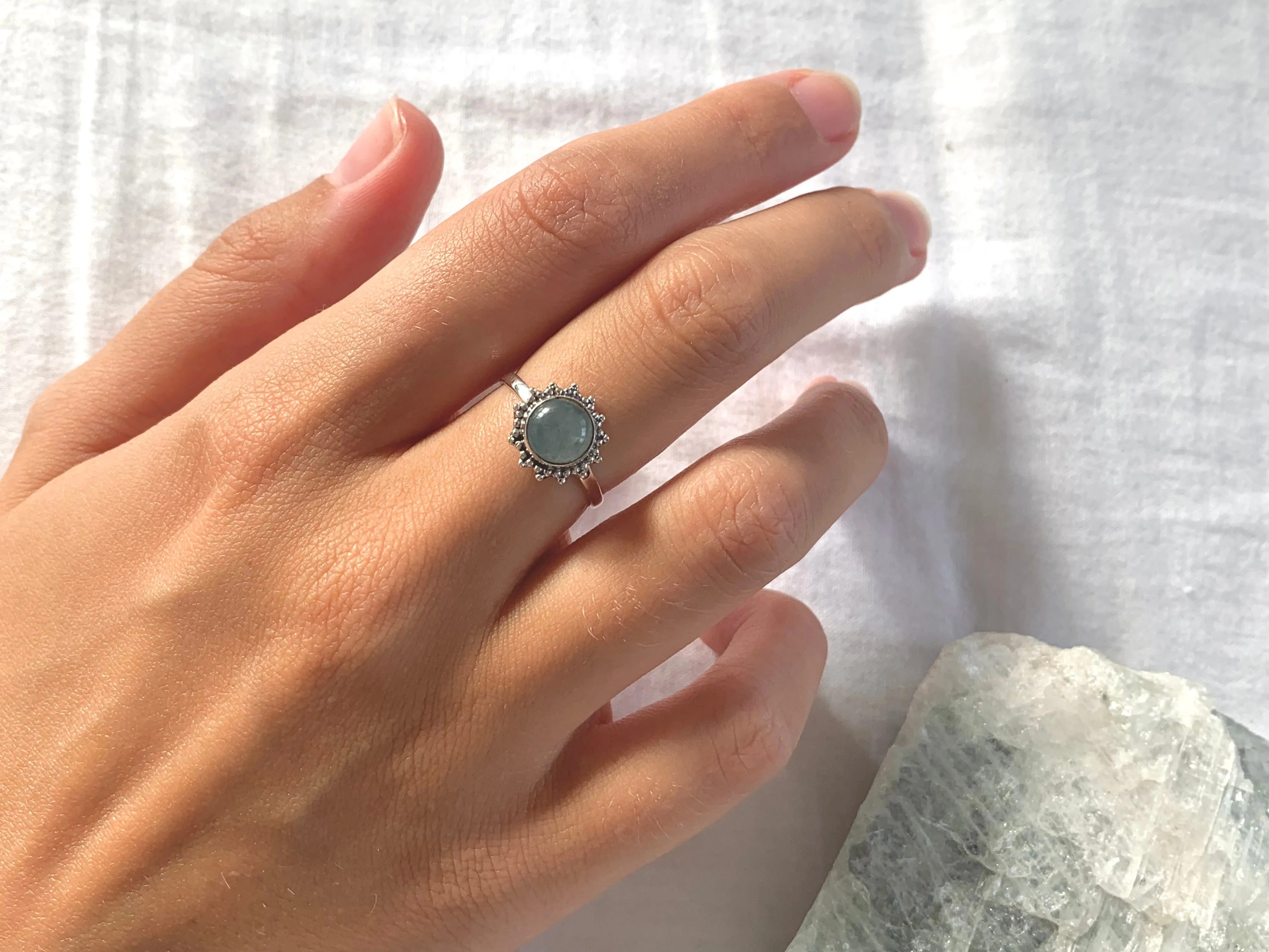 Aquamarine Sole Ring