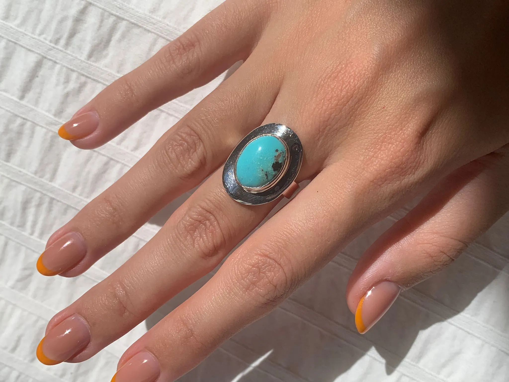 Arizona Turquoise Dinah Ring - Small Oval (US 6.5)