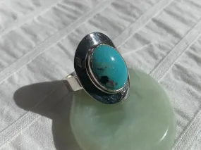 Arizona Turquoise Dinah Ring - Small Oval (US 6.5)