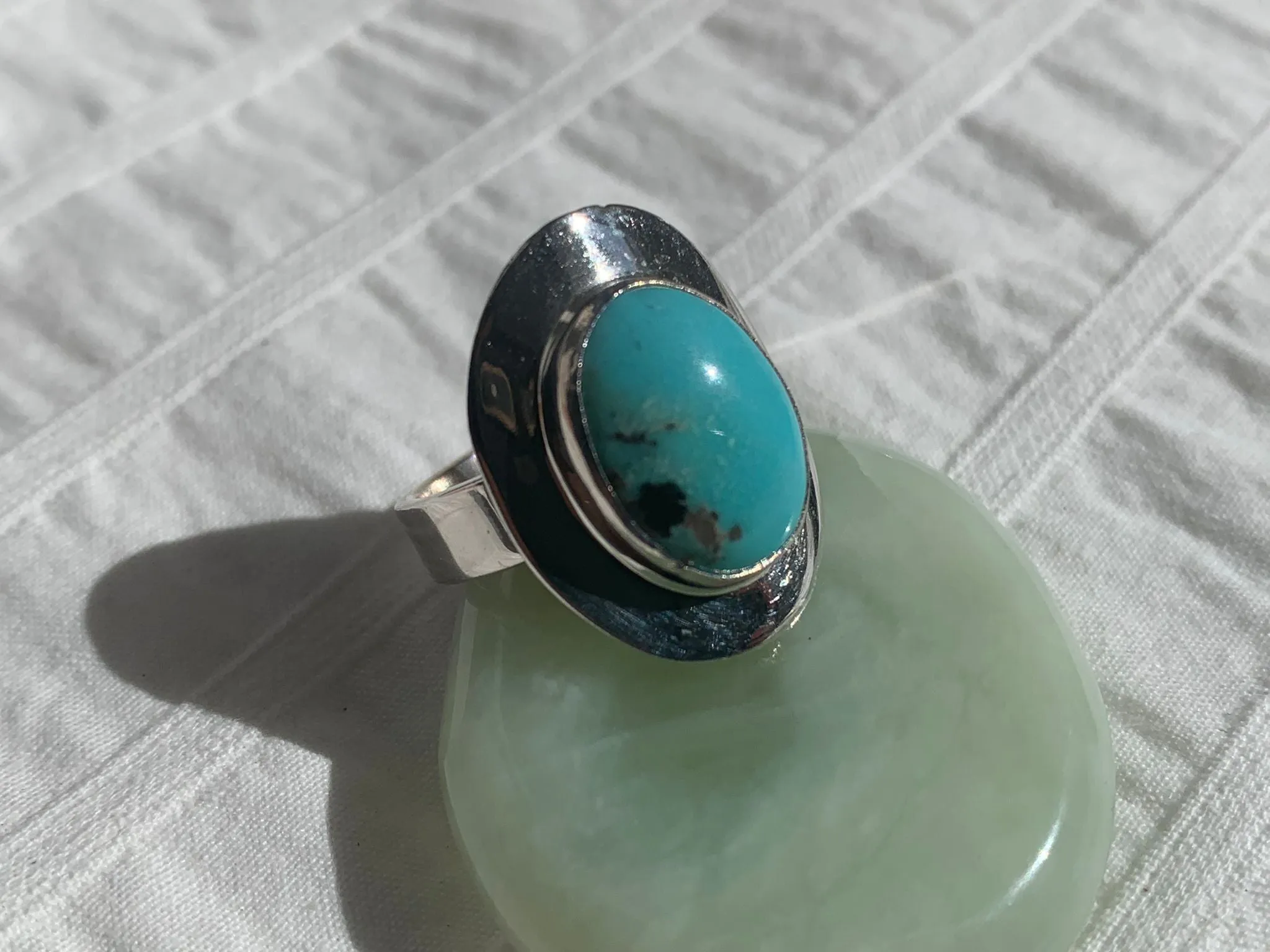 Arizona Turquoise Dinah Ring - Small Oval (US 6.5)