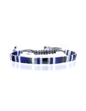 Armbandje Tila Kyoto lapis silver