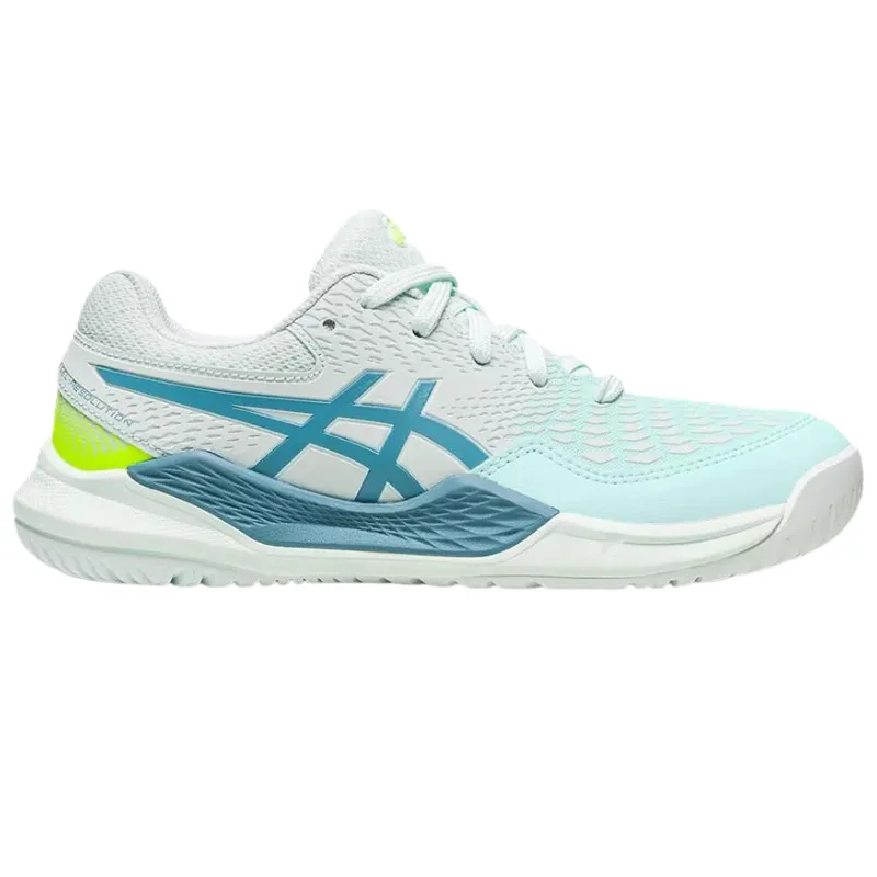 Asics Gel Resolution 9 GS Junior Tennis Shoes - Soothing Sea / Gris Blue