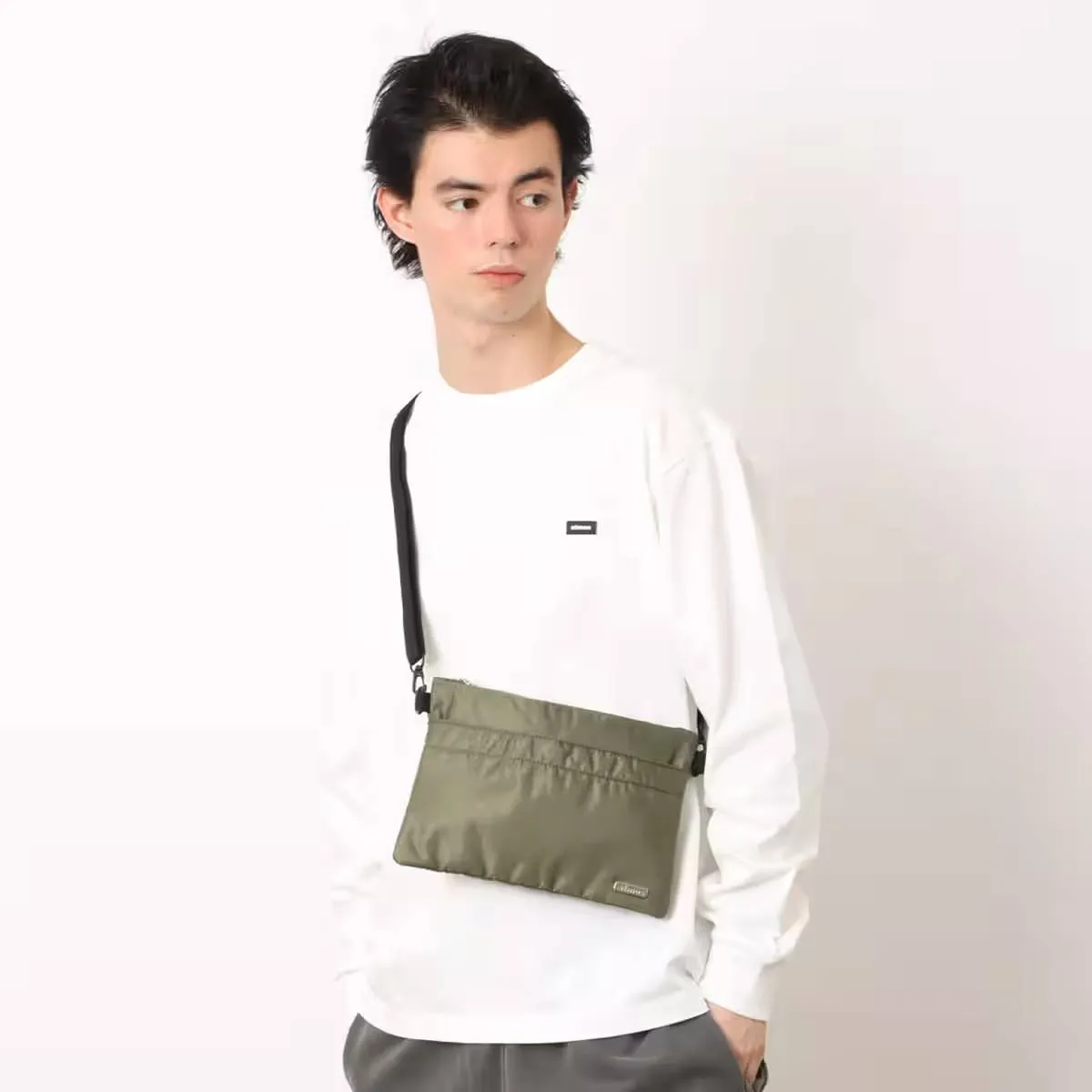 ATMOS NYLON TWILL SHOULDER BAG