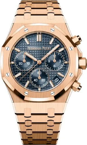 Audemars Piguet Royal Oak Chronograph 41mm Rose Gold Blue Dial 26240OR.OO.1320OR.05