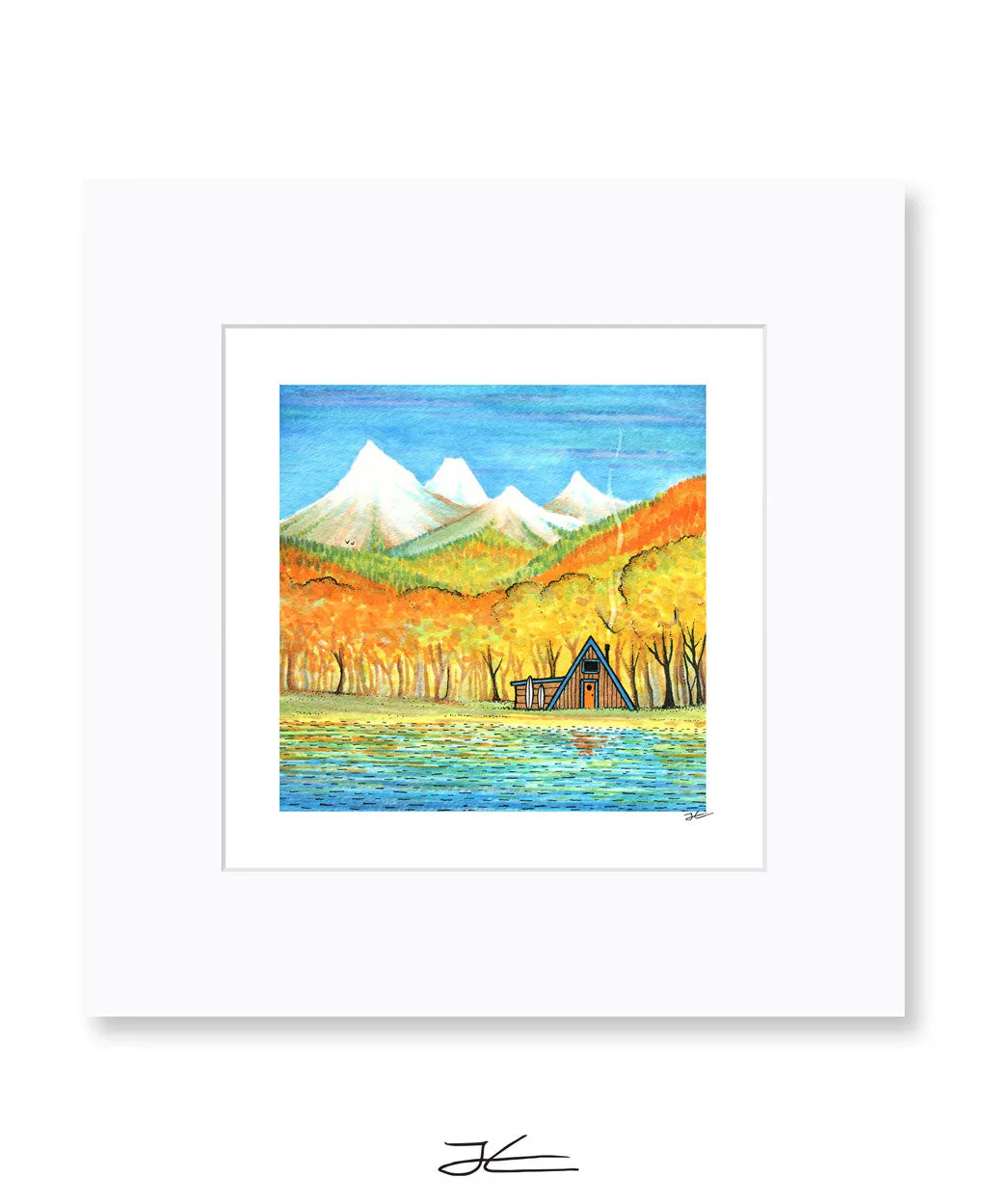 Autumn Cabin - Print/ Framed Print