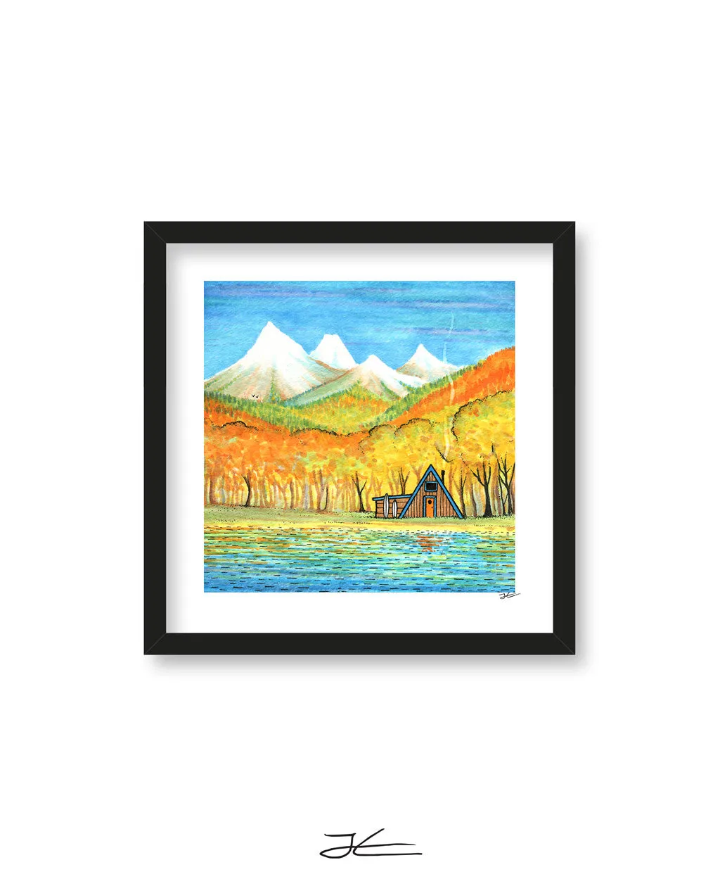 Autumn Cabin - Print/ Framed Print