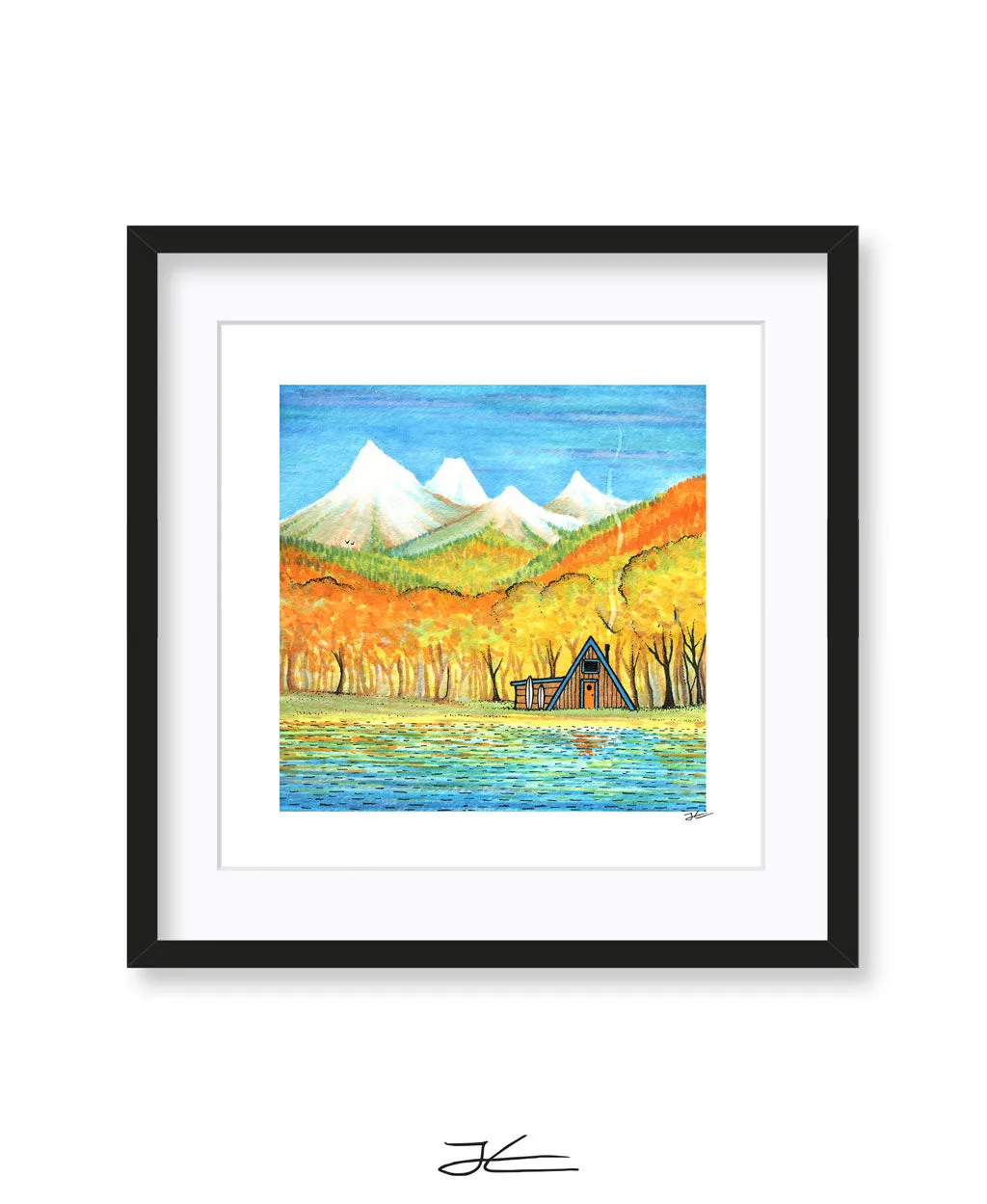 Autumn Cabin - Print/ Framed Print