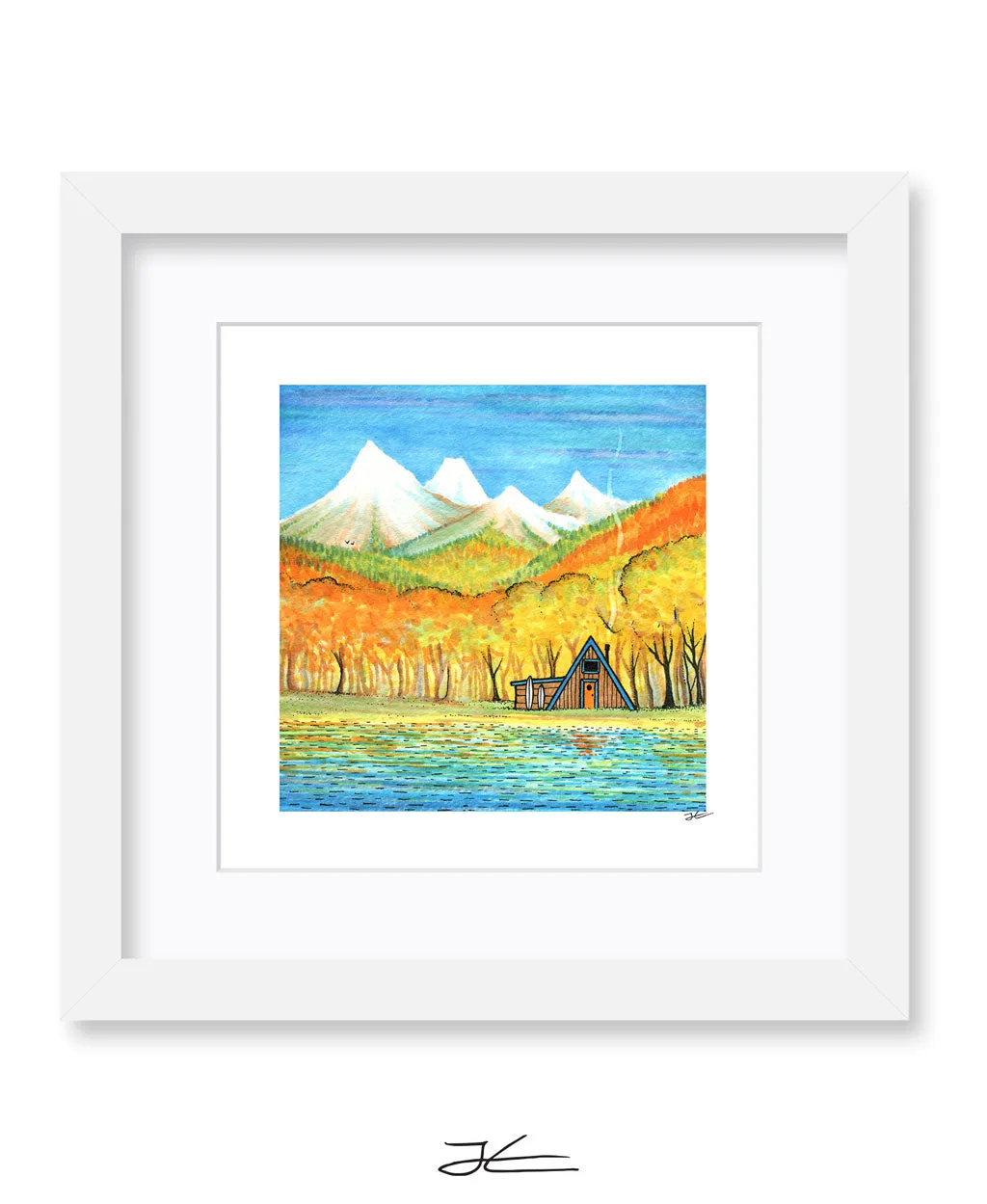 Autumn Cabin - Print/ Framed Print