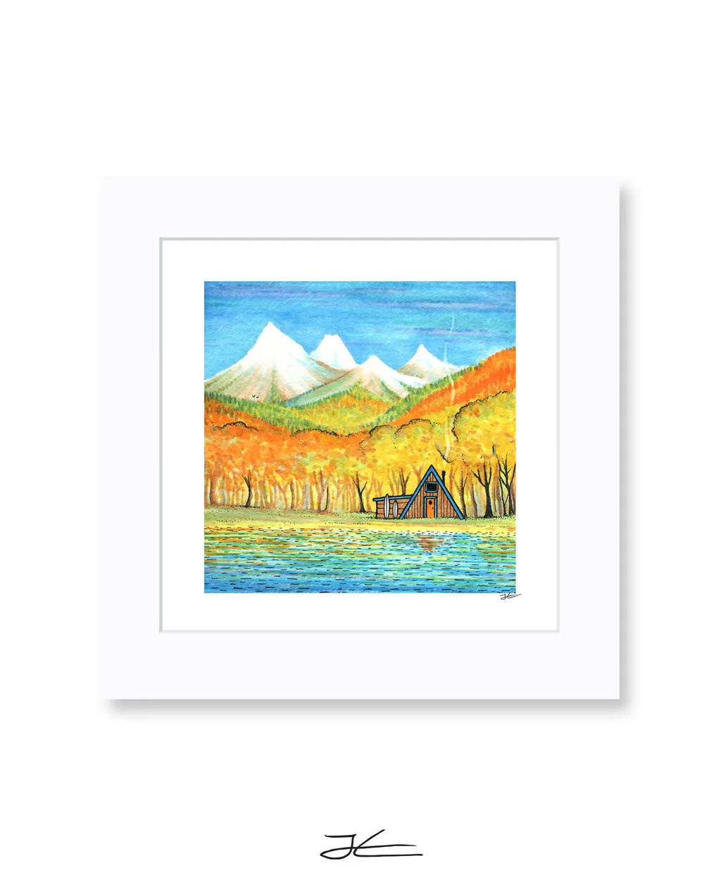 Autumn Cabin - Print/ Framed Print